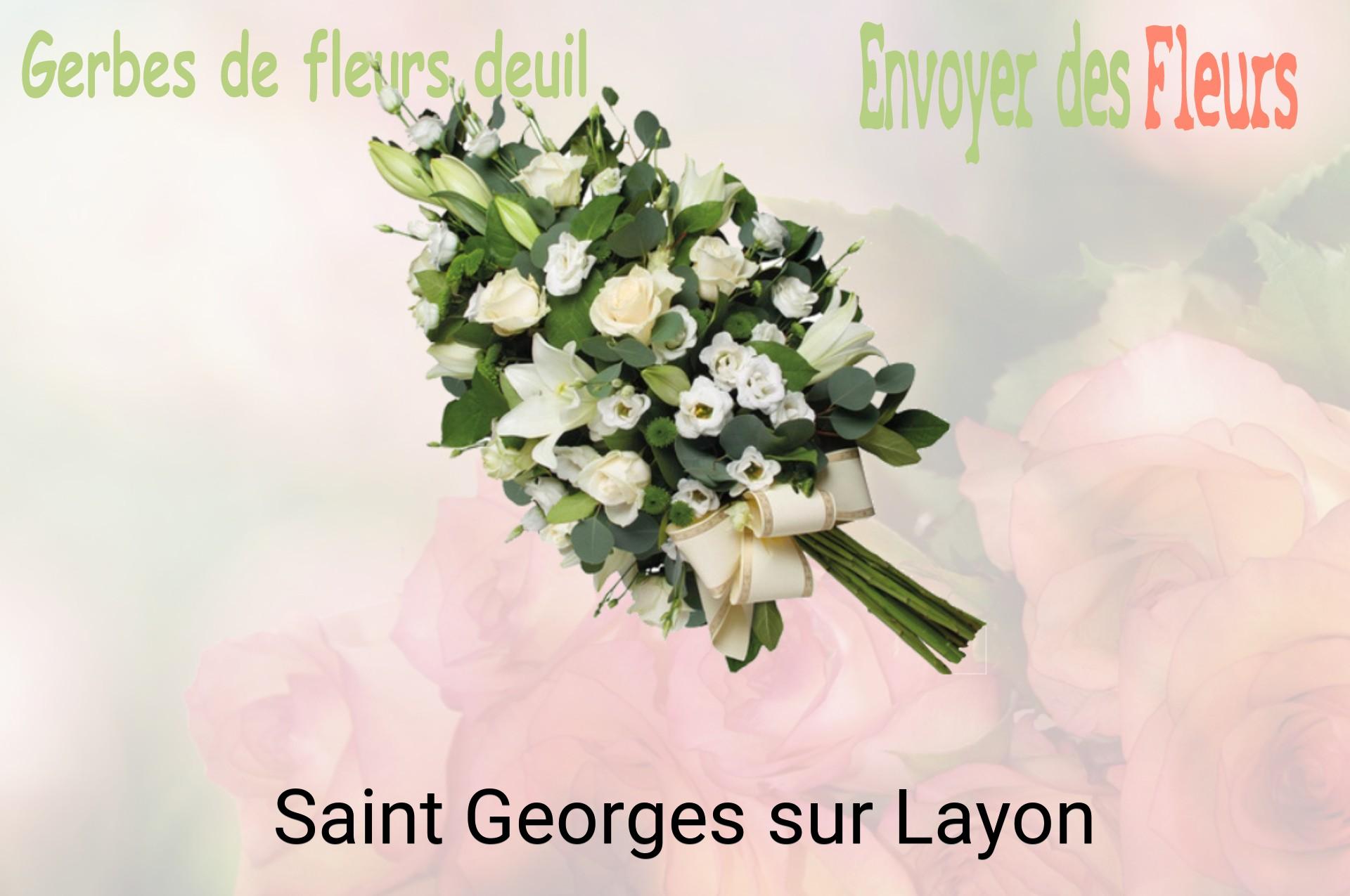 Gerbe de fleurs de deuil livrée à Saint-Georges-sur-Layon